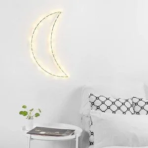 LED wall light decorative moon 3000K 7 LED wall light decorative moon