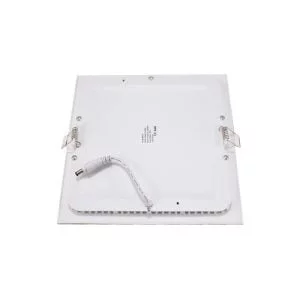 Silver rectangular recessed LED panel