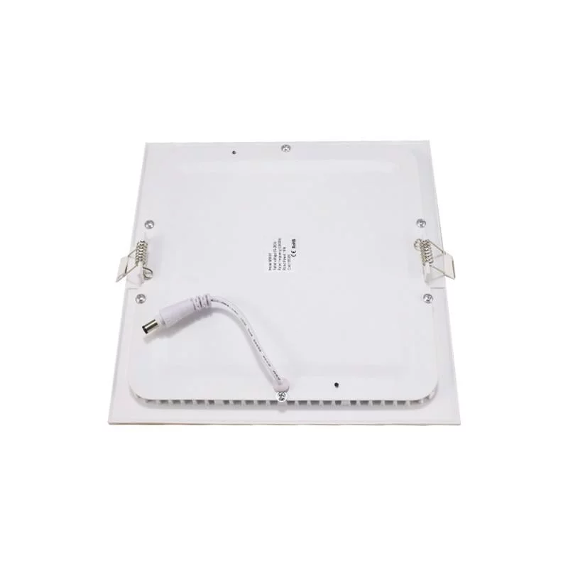 Silver rectangular recessed LED panel