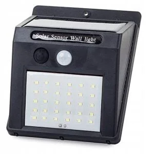 30 LED solar wall lamp with PIR motion sensor