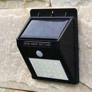 30 LED solar wall lamp with PIR motion sensor