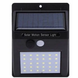 30 LED solar wall lamp with PIR motion sensor