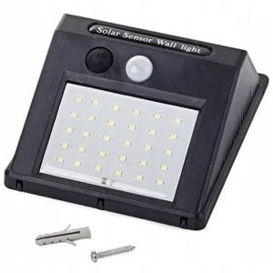 30 LED solar wall lamp with PIR motion sensor