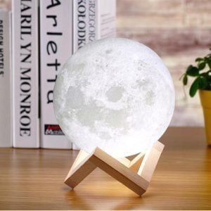 a moon on a stand