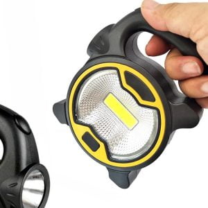 Baterijska COB LED delovna svetilka z držalom