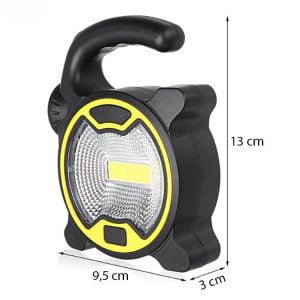Baterijska COB LED delovna svetilka z držalom
