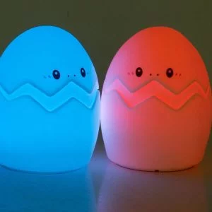 Soft LED RGB baby touch egg light