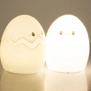 Soft LED RGB baby touch egg light