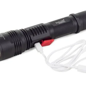 Aluminum Military Handheld LED Flashlight USB Rechargeable