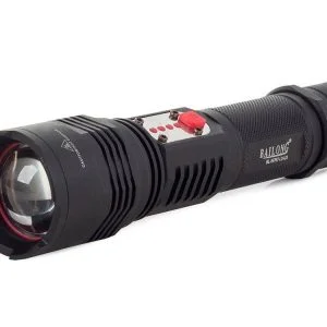 Aluminum LED flashlight with USB rechargeable battery