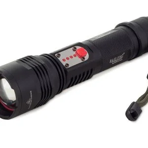 Aluminum rechargeable LED military flashlight