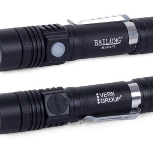 Alu akumulatorska LED CREE zoom ročna svetilka XM-L T6 400m