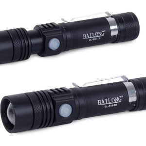 Alu akumulatorska LED CREE zoom ročna svetilka XM-L T6 400m