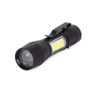 Aluminum LED flashlight with zoom function