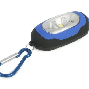 Alternative view of Battery-powered 3 LED flashlight - key chain