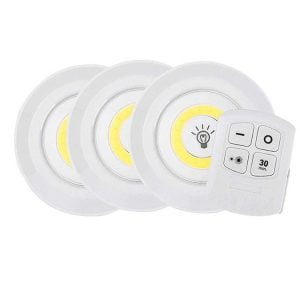 3x brezžična svetilka LED COB z daljinskim upravljalnikom