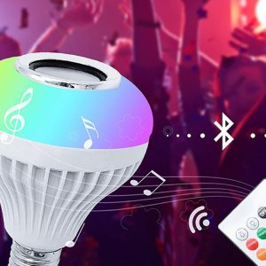 RGB LED žarnica 7W in bluetooth zvočnik + daljinski upravljalnik