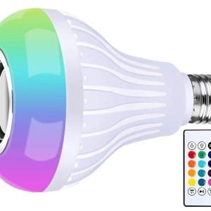 RGB LED žarnica 7W in bluetooth zvočnik + daljinski upravljalnik