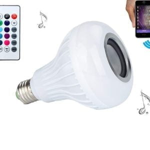 RGB LED žarnica 7W in bluetooth zvočnik + daljinski upravljalnik