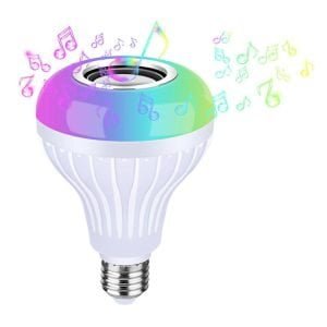 RGB LED žarnica 7W in bluetooth zvočnik + daljinski upravljalnik