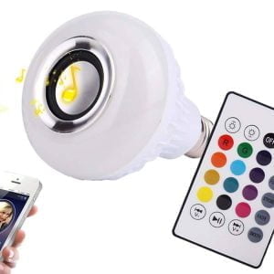 RGB LED žarnica 7W in bluetooth zvočnik + daljinski upravljalnik