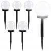 Set of 6 outdoor solar garden lamp balls