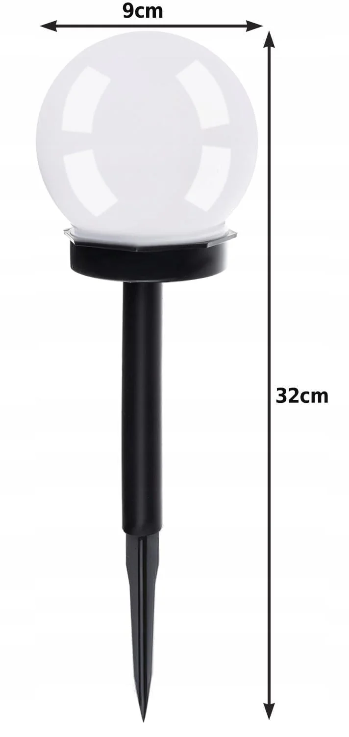 Set of 6x outdoor solar garden lamp ball 4 Set of 6 outdoor solar garden lights - picture 2