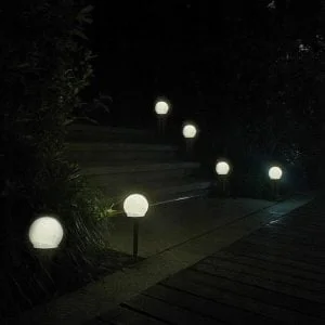 Set of 6x outdoor solar garden lamp ball 16 Set of 6 outdoor solar garden lamp balls