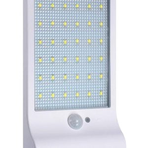 Solarna ulična 36 LED cestna svetilka s PIR sezorjem gibanja 6500K bela