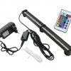 [ "LED RGB fluorescent aquarium light 28cm with controller for vivid aquarium colors" ]