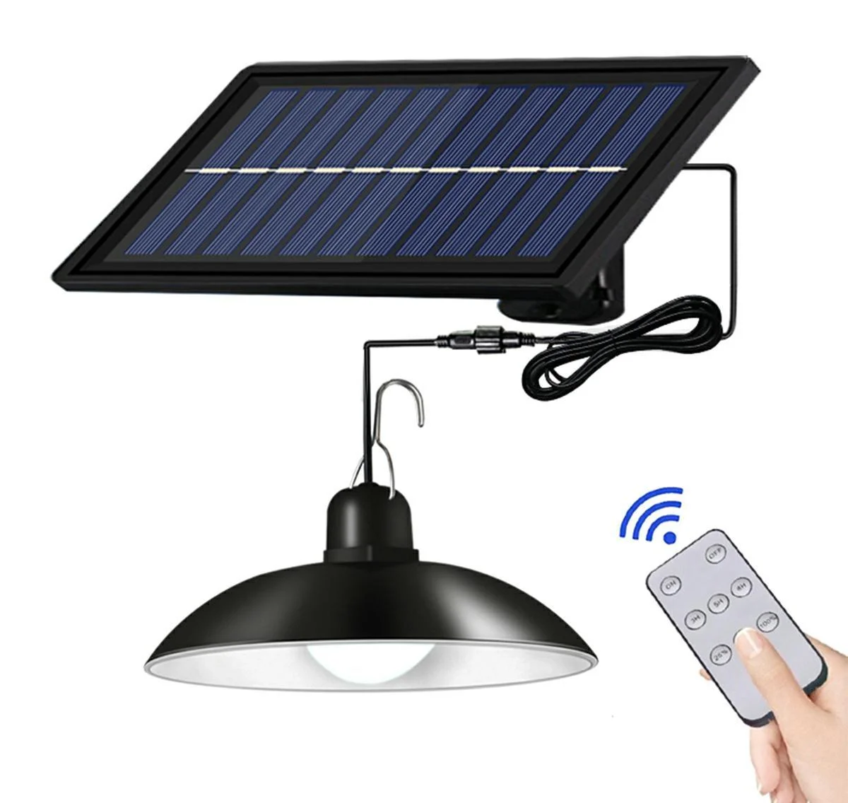 Solar hanging LED lamp waterproof cool white 2200mAh IP65 3 Solar hanging LED lamp waterproof cool white 2200mAh IP65