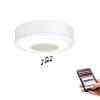 [ "Stropna LED svetilka s 6W, 2700K in bluetooth zvočnikom za LED svetila." ]
