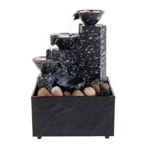 LED stone fountain with decorative stones USB 12 LED stone fountain with decorative stones USB