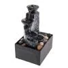 LED stone fountain with decorative stones USB