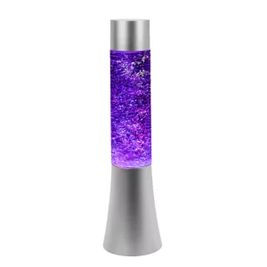 Decorative lava lamp LED RGB glitter 34cm 20 Decorative lava lamp LED RGB with glitter, 34cm high