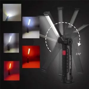 COB LED battery. magnetic workshop lamp flexible USB