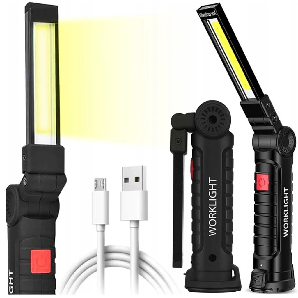 COB LED battery. magnetic workshop lamp flexible USB