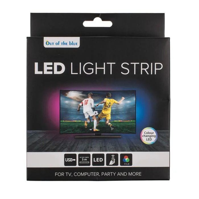 Set USB TV LED RGB strip television lighting 3m + remote - picture 2