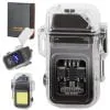 [ "2in1 rechargeable plasma lighter with COB LED flashlight USB 7,5cm for hand torches" ]