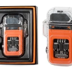 2in1 plasma lighter with COB LED USB flashlight