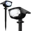 Solar decorative reflector floor or wall LED RGBW lamp IP65
