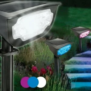 Solar decorative reflector floor or wall LED RGBW lamp IP65 16 Solar decorative reflector floor or wall LED RGBW lamp IP65