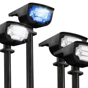 Solar decorative reflector floor or wall LED RGBW lamp IP65 21 Solar decorative reflector floor or wall LED RGBW lamp IP65