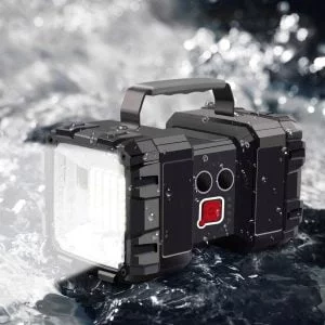Rectangular rechargeable LED flashlight with USB power bank 10Ah