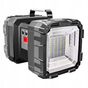 Rechargeable rectangular LED hand lamp with USB powerbank 10Ah