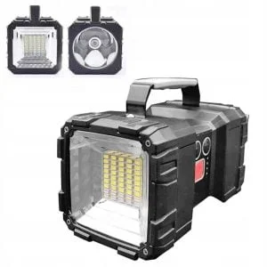 Rectangular rechargeable LED lamp with USB power bank 10Ah
