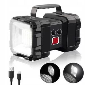 Rechargeable LED flashlight and USB powerbank