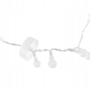 Novoletne lučke svetlobna zavesa 108 LED RGB 8 funkcij USB kroglice 20 Novoletne LED RGB lučke svetlobna zavesa s kroglicami