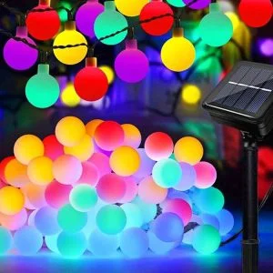 LED RGB 40 outdoor solar decorative garland 690cm 8 functions 20 LED RGB 40 outdoor solar decorative garland 690cm 8 functions