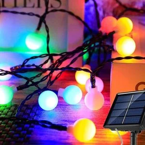 LED RGB 40 outdoor solar decorative garland 690cm 8 functions 26 LED RGB 40 outdoor solar decorative garland 690cm 8 functions